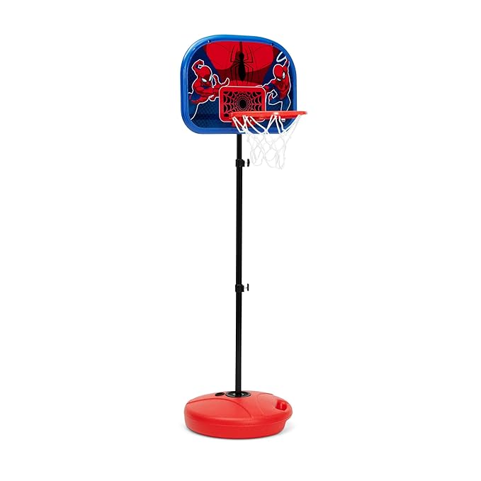 Delta Children - Marvel Spider-Man Basketball Hoop Set for Kids, Red
