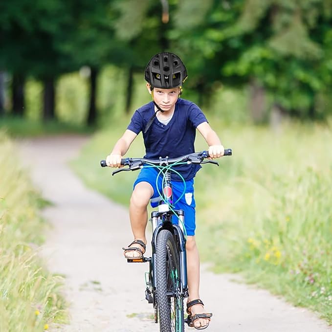 Kids Bike Helmet, SIFVO Kids Helmet 8+ Boys and Girls Bike Helmet with Cool Visor, Bike Helmets for Kids, Youth Bike Helmet Kids Mountain Bike Helmet Lightweight and Sturdy【55-58cm】