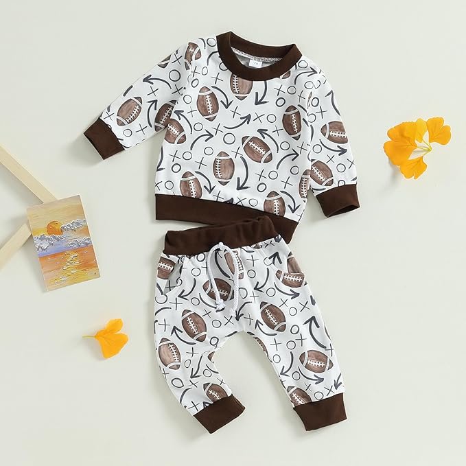 0-4T Toddler Boy Girl Halloween Outfit Fall Clothes Ghost Long Sleeve Sweatshirt Top Pants Baby Halloween Clothes