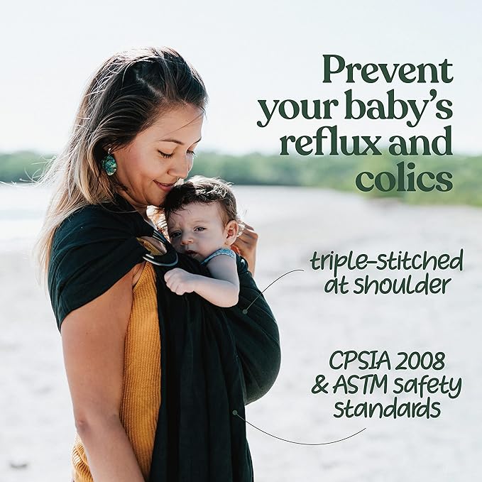 Nalakai Ring Sling Baby Carrier, Soft Linen Baby Sling, Baby Wrap, Comfort, Style, and Giving Back - Carry Your Little One with Love