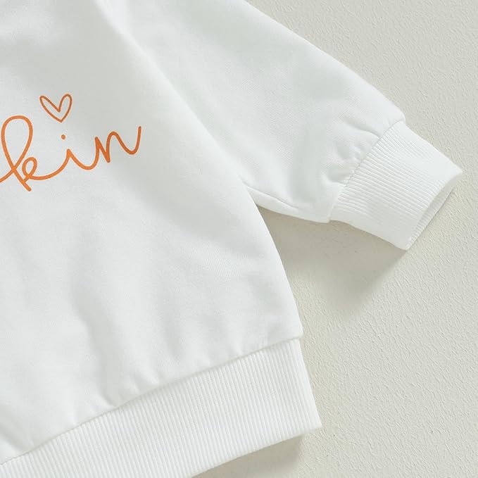 0-4T Toddler Boy Girl Halloween Outfit Fall Clothes Ghost Long Sleeve Sweatshirt Top Pants Baby Halloween Clothes